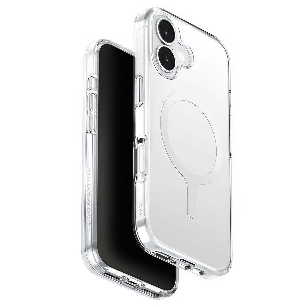 MagSafe-kotelo Apple iPhone 17:lle, UNIQ, Clario MagClick, Läpinäkyvä