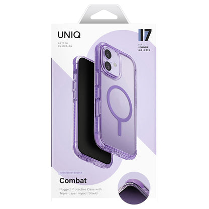 MagSafe-kotelo Apple iPhone 17:lle, UNIQ, Combat MagClick, Musta