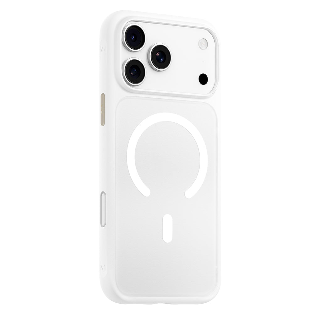 MagSafe-kuori Apple iPhone 18 Pro / 17 Pro -puhelimelle, Blueo, ihoystävällinen ja iskunkestävä, satiininvalkoinen