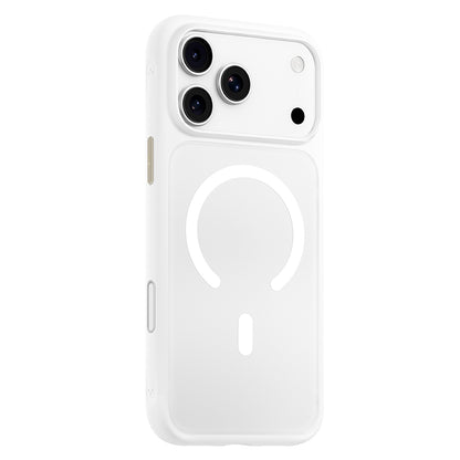 MagSafe-kuori Apple iPhone 18 Pro / 17 Pro -puhelimelle, Blueo, ihoystävällinen ja iskunkestävä, satiininvalkoinen