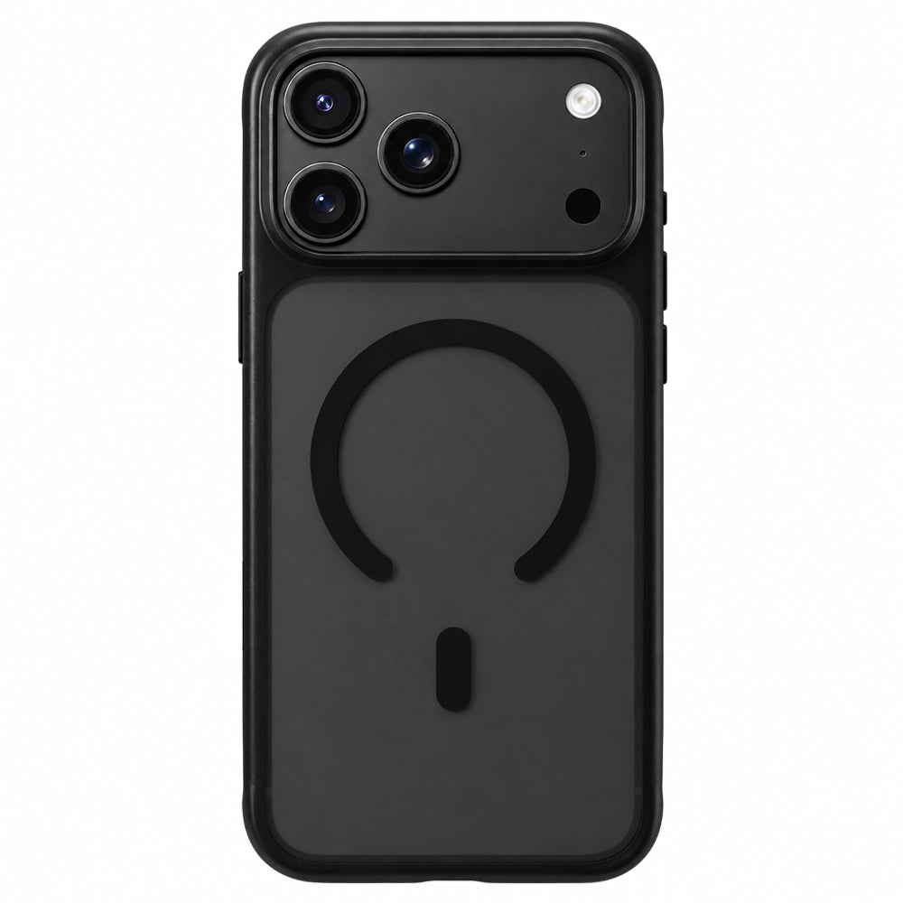MagSafe-kuori Apple iPhone 18 Pro / 17 Pro -puhelimelle, Blueo, ihoystävällinen ja iskunkestävä, satiinimusta