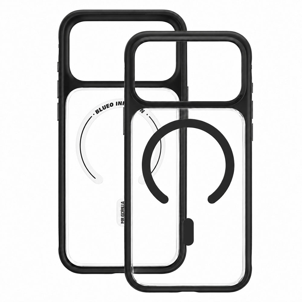 MagSafe-kuori Apple iPhone 18 Pro / 17 Pro -puhelimelle, Blueo, ihoystävällinen ja iskunkestävä, satiinimusta