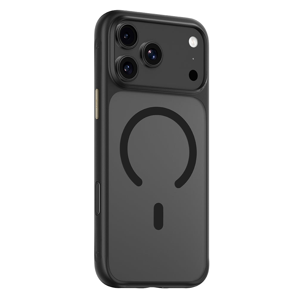 MagSafe-kuori Apple iPhone 18 Pro / 17 Pro -puhelimelle, Blueo, ihoystävällinen ja iskunkestävä, satiinimusta