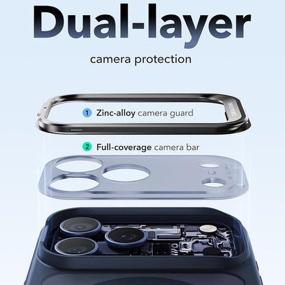 MagSafe-kuori Apple iPhone 18 Pro / 17 Pro:lle, ESR, Classic Hybrid Kickstand, satiininsininen