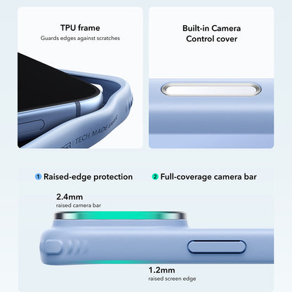 MagSafe-kuori Apple iPhone 18 Pro / 17 Pro:lle, ESR, Classic Hybrid Kickstand, satiininsininen