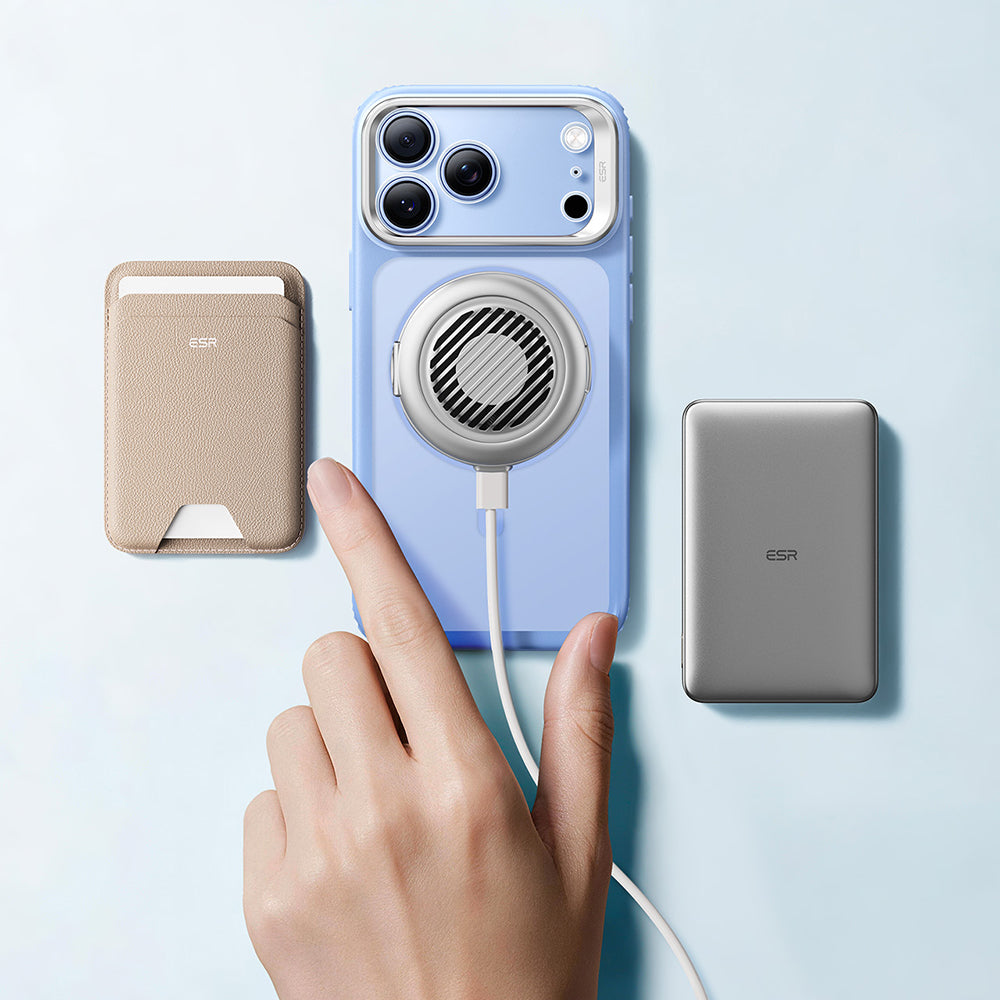 MagSafe-kuori Apple iPhone 18 Pro / 17 Pro:lle, ESR, Classic Hybrid Kickstand, satiininsininen