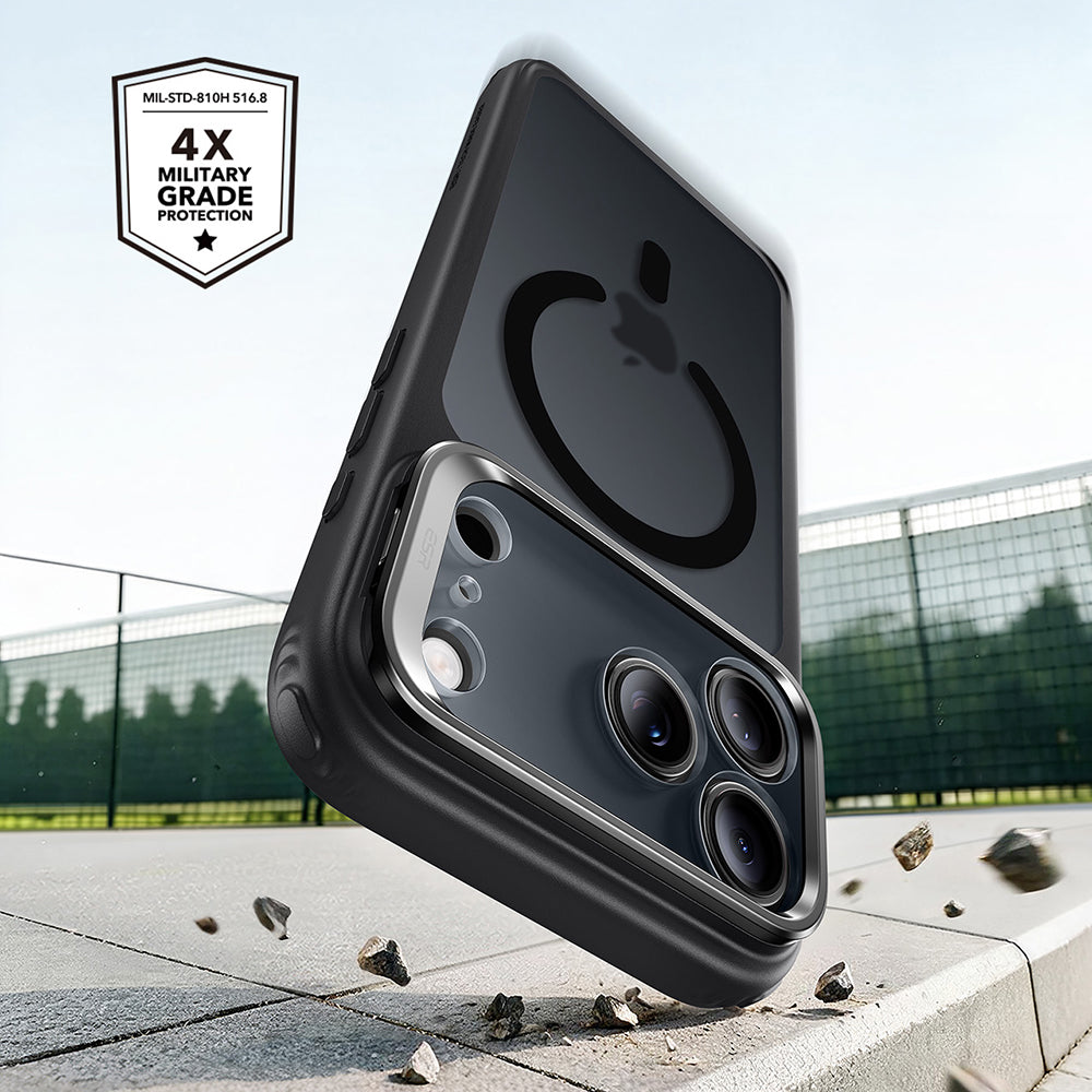 MagSafe-kuori Apple iPhone 18 Pro / 17 Pro:lle, ESR, Classic Hybrid Kickstand, Musta satiini