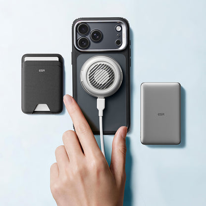 MagSafe-kuori Apple iPhone 18 Pro / 17 Pro:lle, ESR, Classic Hybrid Kickstand, Musta satiini