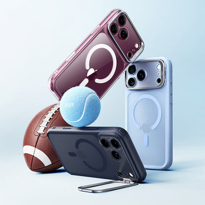 MagSafe-kuori Apple iPhone 18 Pro / 17 Pro:lle, ESR, Classic Hybrid Kickstand, Musta satiini