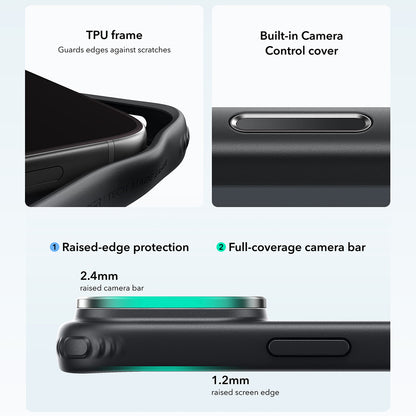 MagSafe-kuori Apple iPhone 18 Pro / 17 Pro:lle, ESR, Classic Hybrid Kickstand, Musta satiini