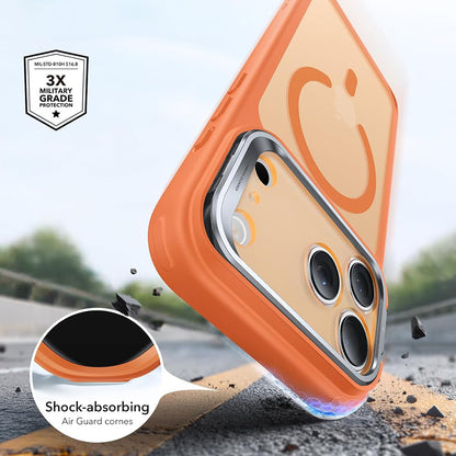 MagSafe-kuori Apple iPhone 18 Pro / 17 Pro:lle, ESR, Classic Hybrid Kickstand, satiininen oranssi