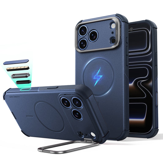 MagSafe-kuori Apple iPhone 18 Pro / 17 Pro:lle, ESR, Cyber Armor Kickstand, Sininen