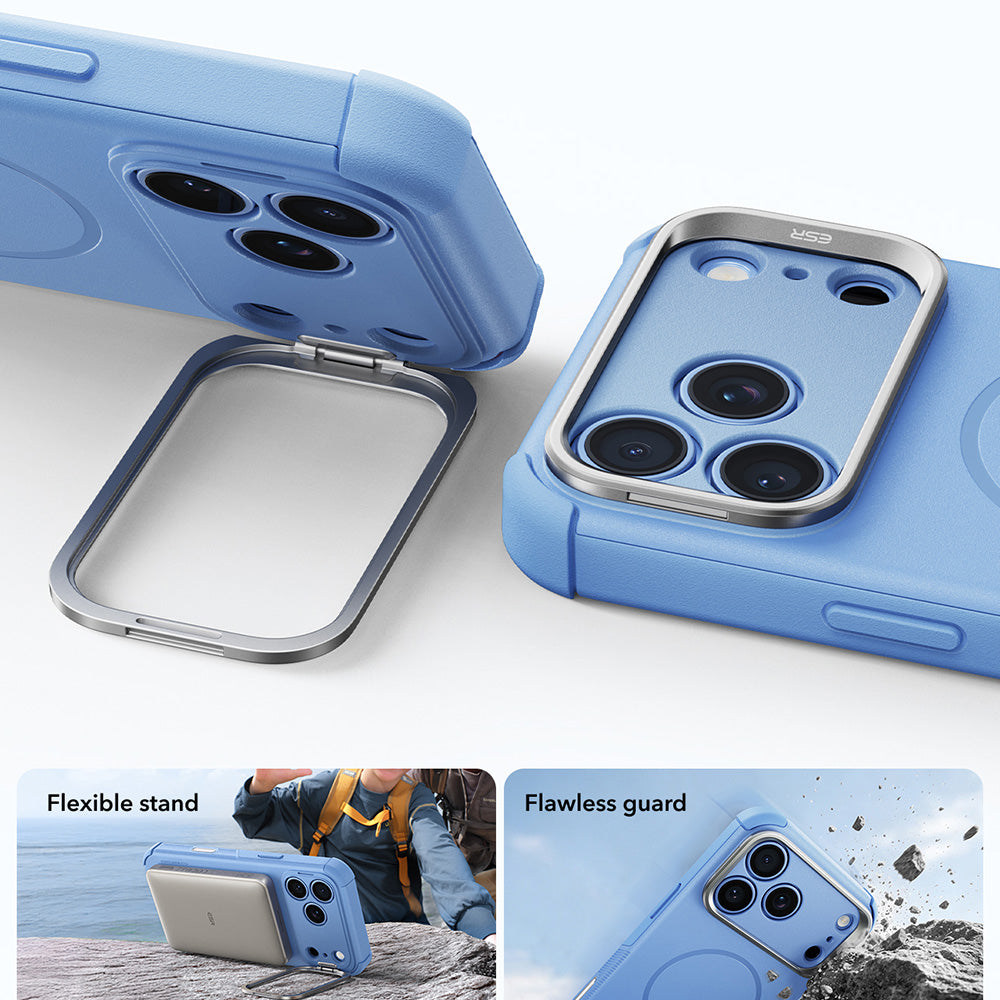 MagSafe-kuori Apple iPhone 18 Pro / 17 Pro:lle, ESR, Cyber Armor Kickstand, Sininen