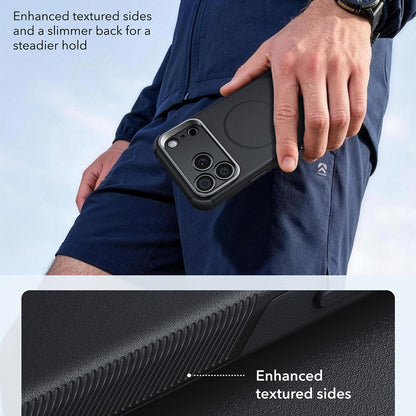 MagSafe-kuori Apple iPhone 18 Pro / 17 Pro:lle, ESR, Cyber Armor Kickstand, Musta
