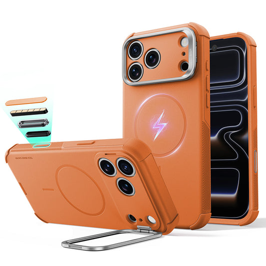 MagSafe-kuori Apple iPhone 18 Pro / 17 Pro:lle, ESR, Cyber Armor Kickstand, Oranssi
