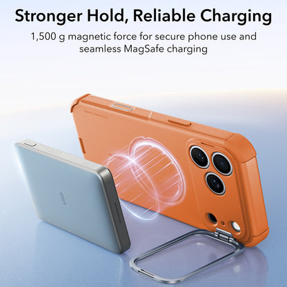 MagSafe-kuori Apple iPhone 18 Pro / 17 Pro:lle, ESR, Cyber Armor Kickstand, Oranssi