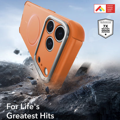 MagSafe-kuori Apple iPhone 18 Pro / 17 Pro:lle, ESR, Cyber Armor Kickstand, Oranssi