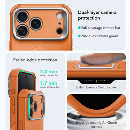 MagSafe-kuori Apple iPhone 18 Pro / 17 Pro:lle, ESR, Cyber Armor Kickstand, Oranssi