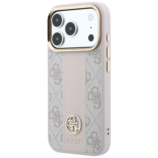 MagSafe-kuori Apple iPhone 18 Pro / 17 Pro:lle, Guess, 4G-raita pyöreä klassinen logo, vaaleanpunainen