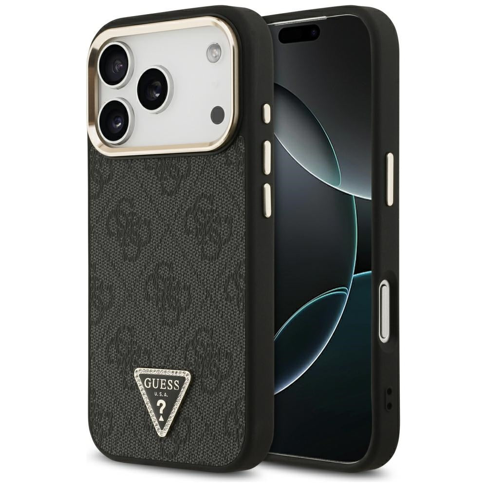 MagSafe-kuori Apple iPhone 18 Pro / 17 Pro:lle, Guess, 4G Triangle Logo, Musta
