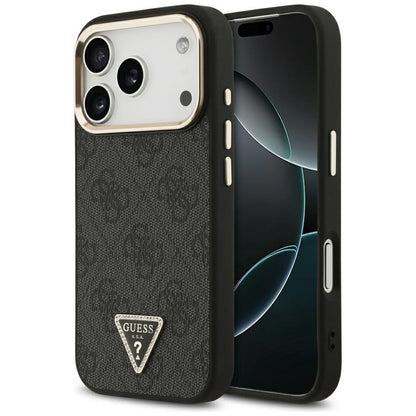 MagSafe-kuori Apple iPhone 18 Pro / 17 Pro:lle, Guess, 4G Triangle Logo, Musta