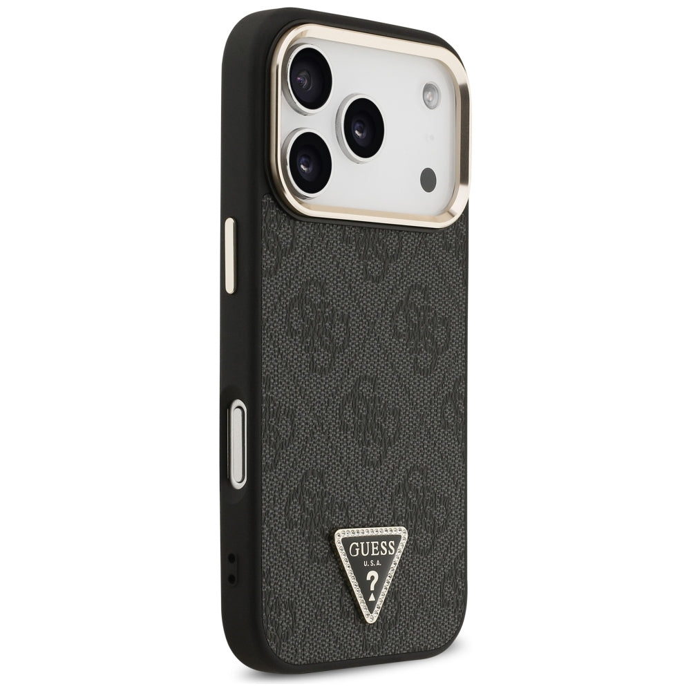 MagSafe-kuori Apple iPhone 18 Pro / 17 Pro:lle, Guess, 4G Triangle Logo, Musta