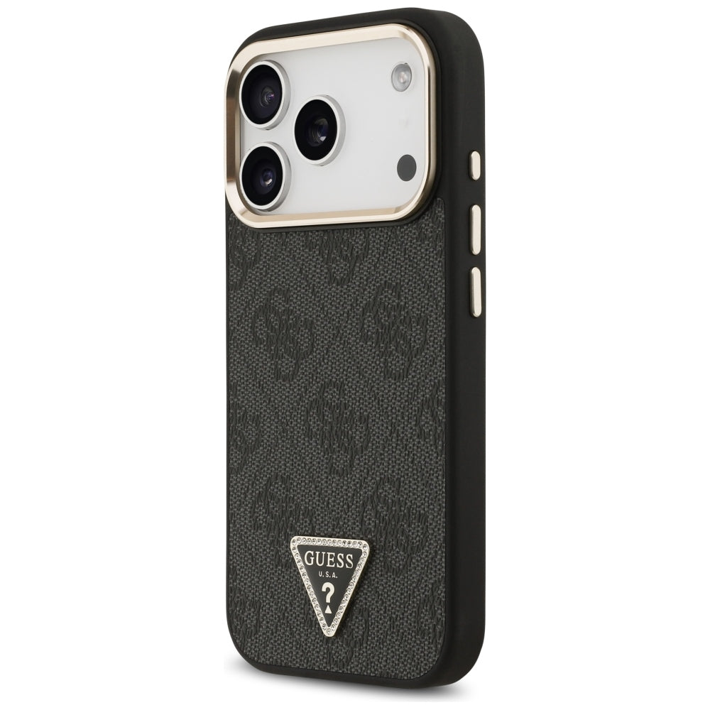 MagSafe-kuori Apple iPhone 18 Pro / 17 Pro:lle, Guess, 4G Triangle Logo, Musta