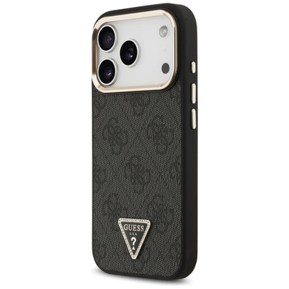MagSafe-kuori Apple iPhone 18 Pro / 17 Pro:lle, Guess, 4G Triangle Logo, Musta