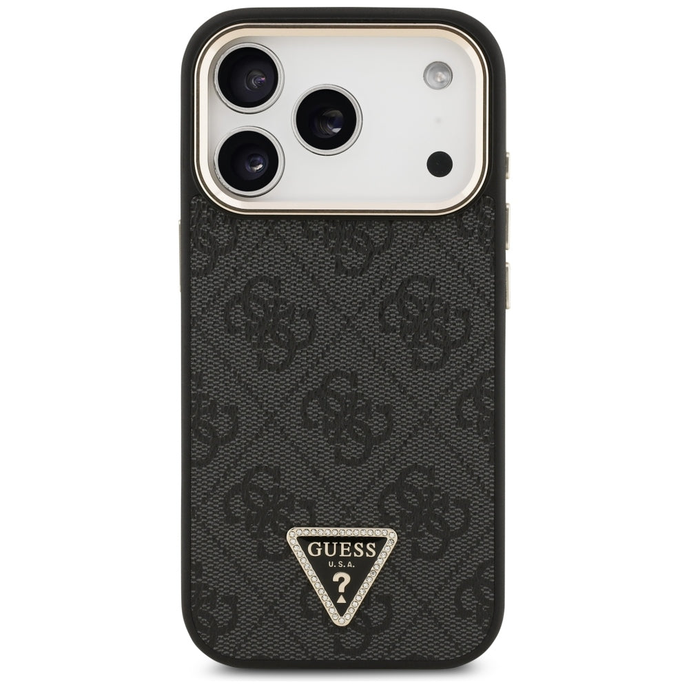 MagSafe-kuori Apple iPhone 18 Pro / 17 Pro:lle, Guess, 4G Triangle Logo, Musta