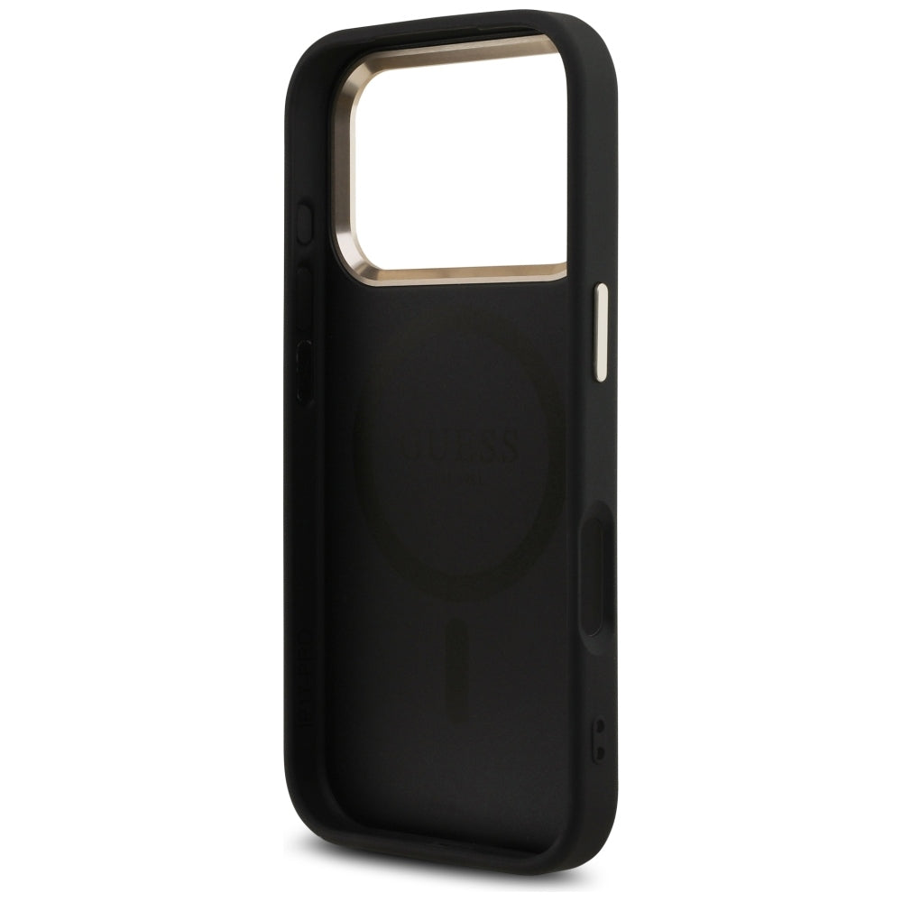 MagSafe-kuori Apple iPhone 18 Pro / 17 Pro:lle, Guess, 4G Triangle Logo, Musta