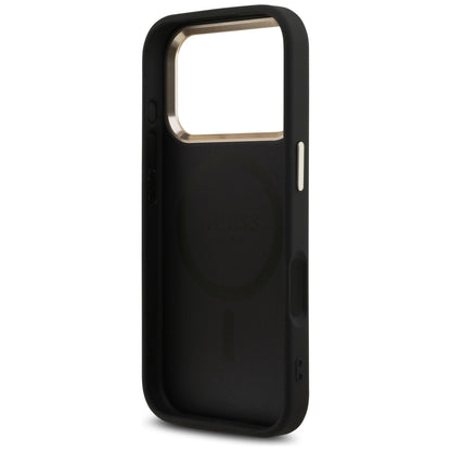 MagSafe-kuori Apple iPhone 18 Pro / 17 Pro:lle, Guess, 4G Triangle Logo, Musta