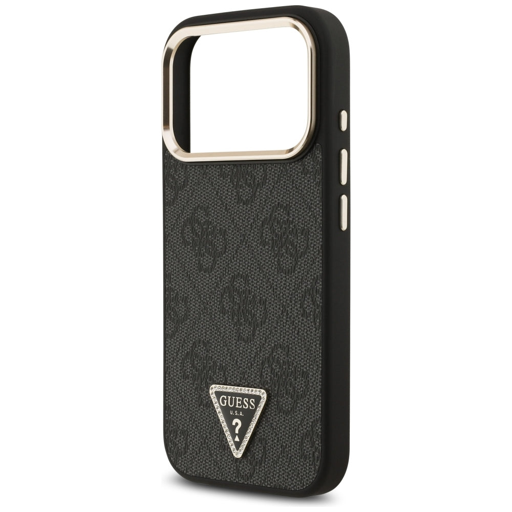 MagSafe-kuori Apple iPhone 18 Pro / 17 Pro:lle, Guess, 4G Triangle Logo, Musta