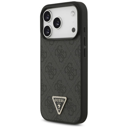 MagSafe-kuori Apple iPhone 18 Pro / 17 Pro:lle, Guess, 4G Triangle Strass, Musta