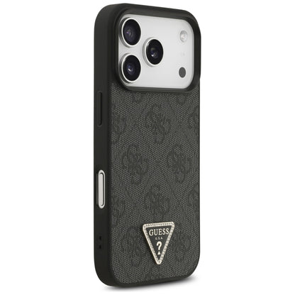 MagSafe-kuori Apple iPhone 18 Pro / 17 Pro:lle, Guess, 4G Triangle Strass, Musta
