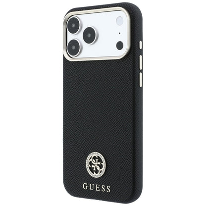 MagSafe-kuori Apple iPhone 18 Pro / 17 Pro:lle, Guess, rakeistulla pyöreällä strassilogolla, musta