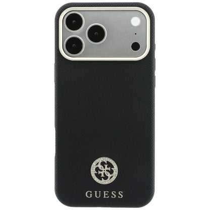 MagSafe-kuori Apple iPhone 18 Pro / 17 Pro:lle, Guess, rakeistulla pyöreällä strassilogolla, musta