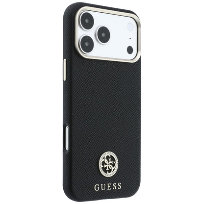 MagSafe-kuori Apple iPhone 18 Pro / 17 Pro:lle, Guess, rakeistulla pyöreällä strassilogolla, musta