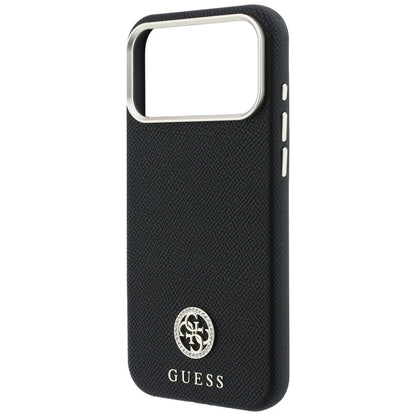 MagSafe-kuori Apple iPhone 18 Pro / 17 Pro:lle, Guess, rakeistulla pyöreällä strassilogolla, musta
