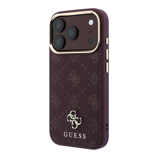MagSafe-kuori Apple iPhone 18 Pro / 17 Pro:lle, Guess, Peony 4G Pieni Logo, Viininpunainen