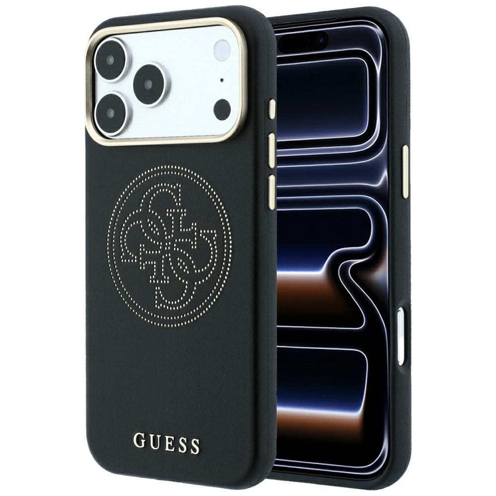 MagSafe-kuori Apple iPhone 18 Pro / 17 Pro:lle, Guess, Perforated 4G, Musta