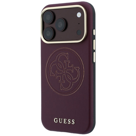 MagSafe-kuori Apple iPhone 18 Pro / 17 Pro:lle, Guess, Perforated 4G, Viininpunainen
