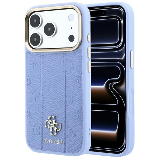MagSafe-kuori Apple iPhone 18 Pro / 17 Pro:lle, Guess, Stripe Peony 4G, Bleu