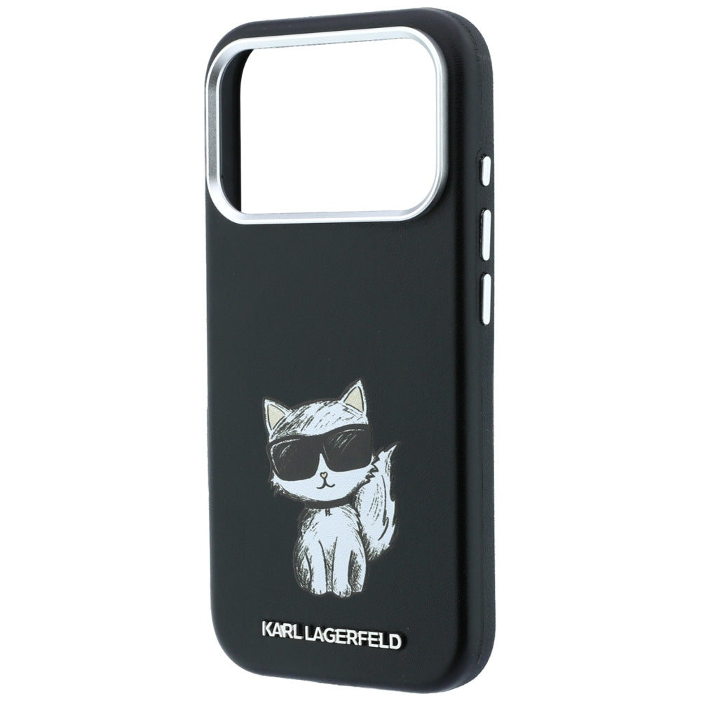 MagSafe Case for Apple iPhone 18 Pro / 17 Pro, Karl Lagerfeld, Choupette Sketch, Black