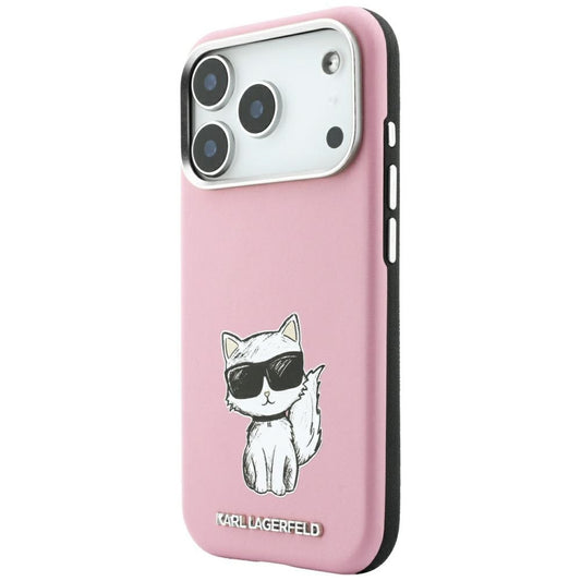 MagSafe-kuori Apple iPhone 18 Pro / 17 Pro:lle, Karl Lagerfeld, Choupette Sketch, vaaleanpunainen