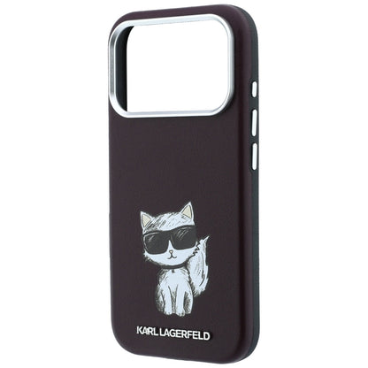MagSafe-kuori Apple iPhone 18 Pro / 17 Pro:lle, Karl Lagerfeld, Choupette Sketch, Viininpunainen
