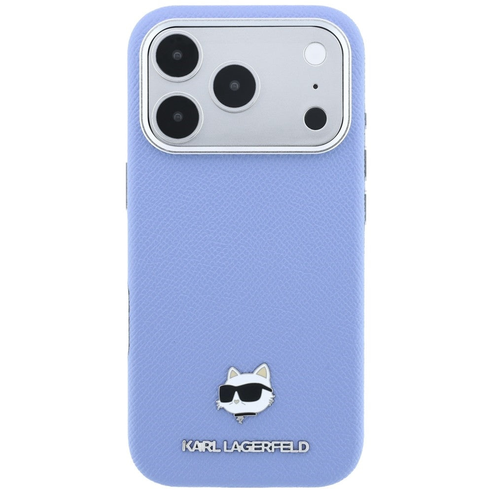 MagSafe-kuori Apple iPhone 18 Pro / 17 Pro:lle, Karl Lagerfeld, Grained Choupette Head, Bleu