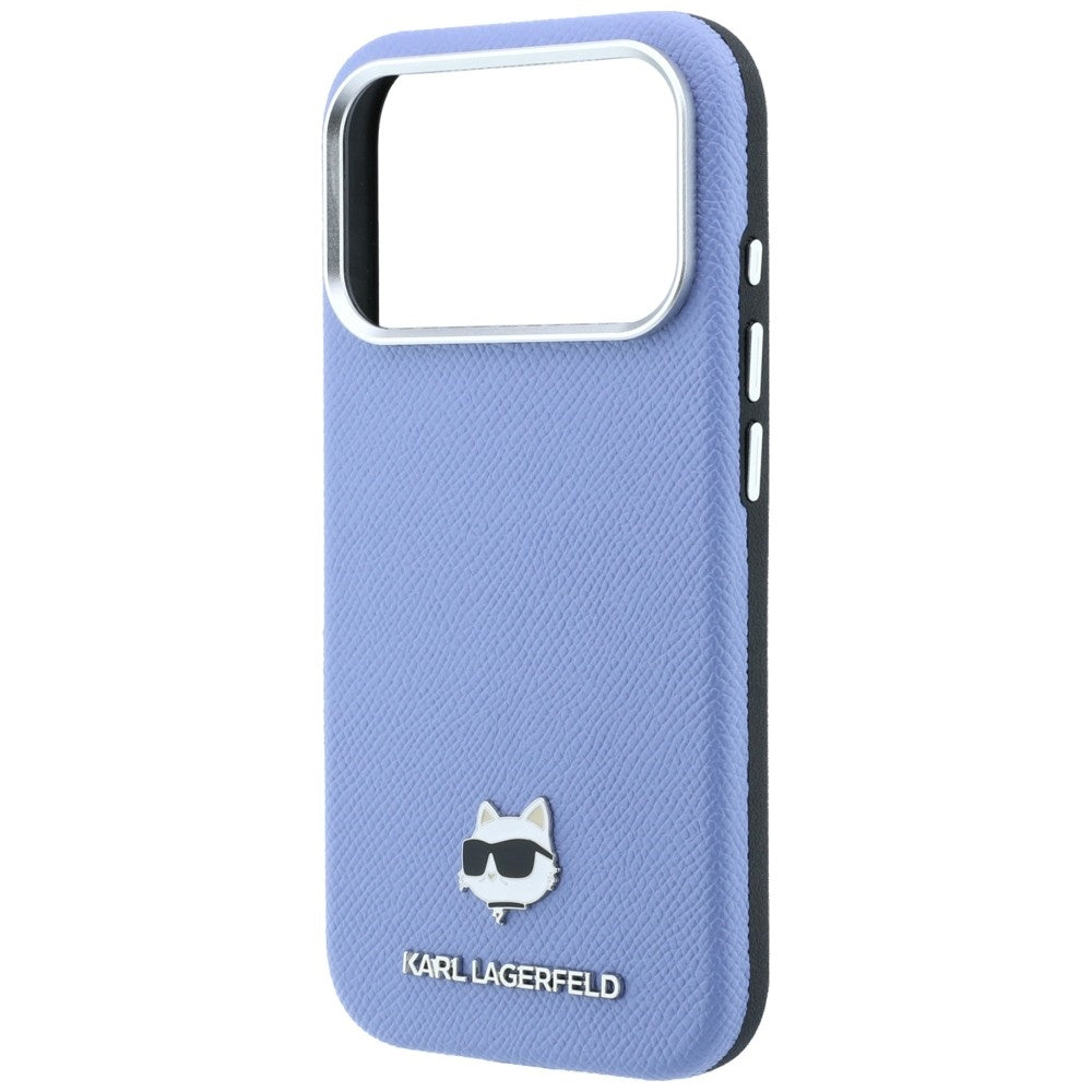 MagSafe-kuori Apple iPhone 18 Pro / 17 Pro:lle, Karl Lagerfeld, Grained Choupette Head, Bleu