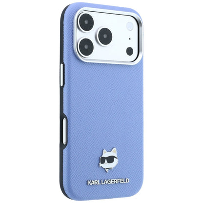 MagSafe-kuori Apple iPhone 18 Pro / 17 Pro:lle, Karl Lagerfeld, Grained Choupette Head, Bleu