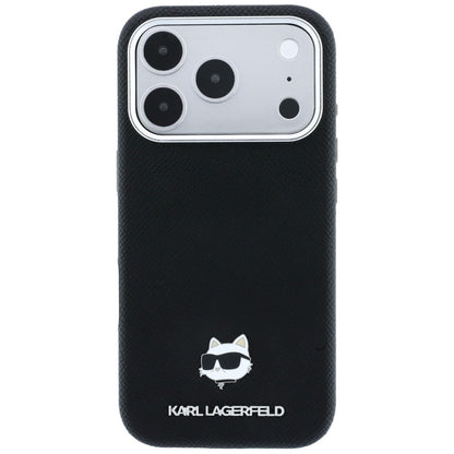 MagSafe Case for Apple iPhone 18 Pro / 17 Pro, Karl Lagerfeld, Grained Choupette Head, Black