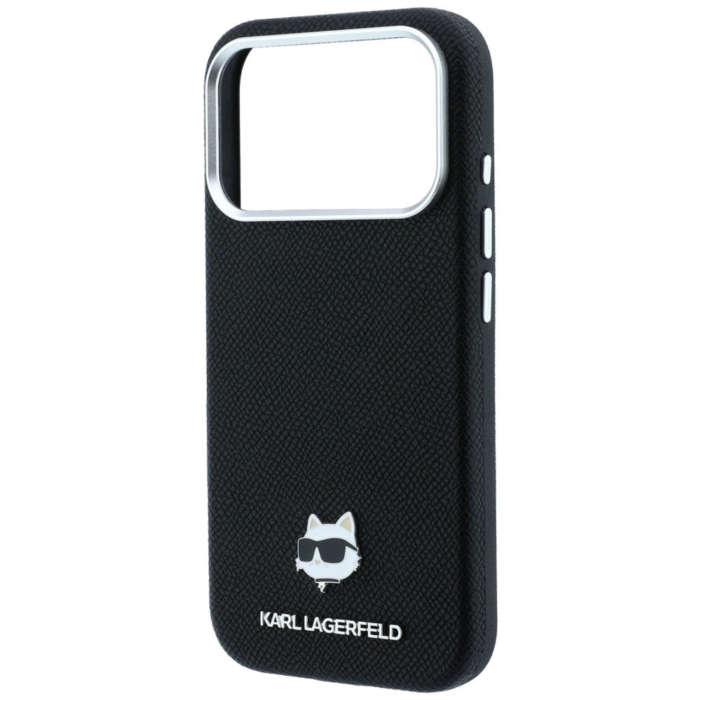 MagSafe Case for Apple iPhone 18 Pro / 17 Pro, Karl Lagerfeld, Grained Choupette Head, Black